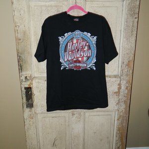 Harley Davidson Motorcycle Smoky Mountains Tennessee T Shirt Mens XL (E-32)